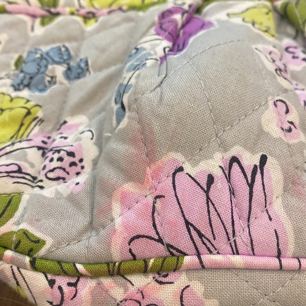 Vera Bradley small purse watercolor print grey and purple - Picture 6 of 7